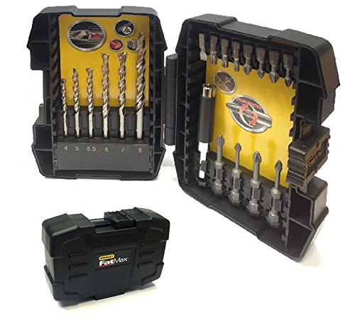 STANLEY -Set of 19 bits x Wall and end caps in Steel C/valigetta-sped.24 H sta88201