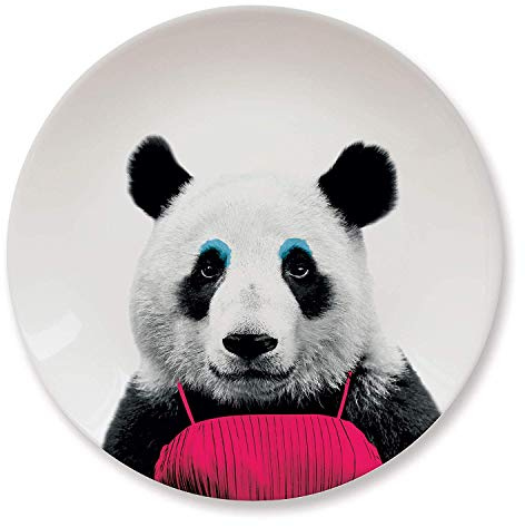 MUSTARD Keramik Teller - Wild Dining Panda