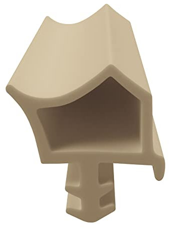 DIWARO® Zimmertür-Dichtung ZT023 | beige | 5 lfm für Zimmertüren und Innentüren. Zum Schallschutz und abdichten der Tür. Bestehend aus TPE (Thermoplastischen Elastomer)