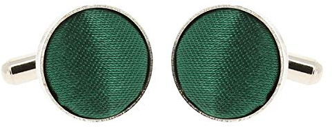Boutons de Manchette Vert foncé pour Homme - Accessoire Poignet Chemise et Veste de Costume - Mariage, Cérémonie
