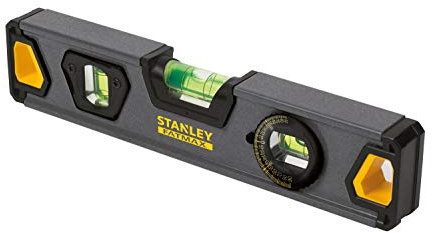 Stanley Wasserwaage Torpedo Fatmax Pro Alu (23 cm, 1 Stück) XTHT0-42495