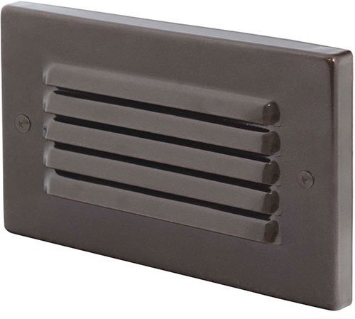 Import LED Louver Step Light Horizontal 2.7W 3000K 160 Lumens Bronze - LED-SPH-BZ