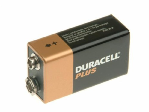Duracell 9VK2P Alkaline Battery pack of 2 PP3S/LF22 (DUR9VK2P)