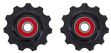 BBB Cycling - Deragliatore Rollerboys Pulegge in Ceramica - Cuscinetti in Ceramica a Basso attrito - Modello dei Denti con Cambio rapido - Accessori per Bici - Nero