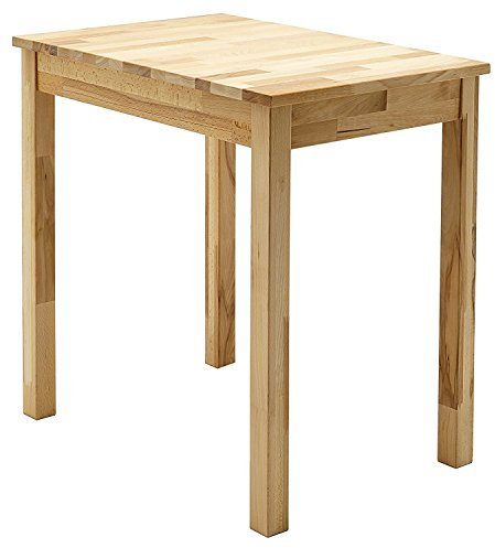 Robas Lund Tisch Esszimmertisch Massivholz Kernbuche, Alfons BxHxT 70 x 76 x 50 cm
