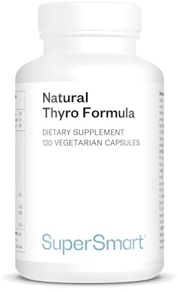 Natural Thyro Formula - natürlichen thyro Formel – Nahrungsergänzung für die Schilddrüse – Jod, Selen, Zink und Vitamine – Unterstützt Schilddrüsenhormone und Hormonelles Gleichgewicht – SuperSmart