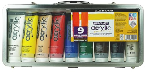 Daler-Rowney Graduate 120ml Set de Pintura Acrílica, Multicolor (D123900109)