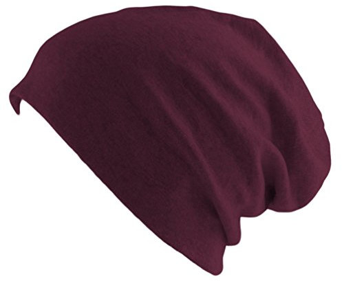 Oblique Unique Long Beanie XXL Mütze Slouch Trend Damen Herren (Dark Red)