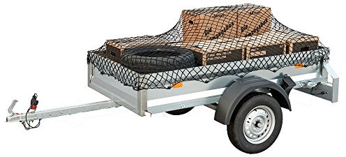 Filmer, 38018, Anhängernetz 1500 x 2000 mm, Netzstärke: 4 mm, gedehnt 2500 x 3100 mm, Maschenweite: 100 x 100 mm, Maschenweite gedehnt: 200 x 200 mm, umlaufendes Gummiseil