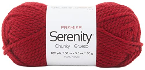 Premier Yarns Serenity Chunky Yarn - Solid-Red Ochre, 3 Pack