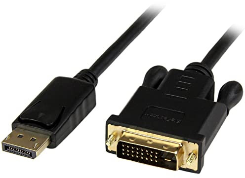 StarTech.com 91cm DisplayPort auf DVI-Kabel - Computer-Monitor-Kabel - DisplayPort zu DVI Kabel - DisplayPort-Kabel - DP auf DVI-Kabel - 1920 x 1200 - Schwarz (DP2DVIMM3BS)