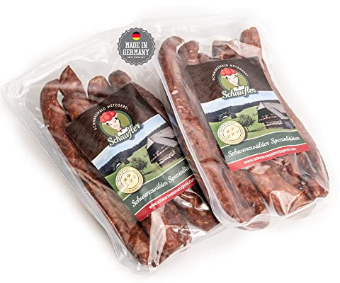 Schwarzwald Metzgerei - Pfefferbeisser Rohesser mit einmalig rauchigem Geschmack, aromatisch mit edlen Naturgewürzen verfeinert - 6 Paar