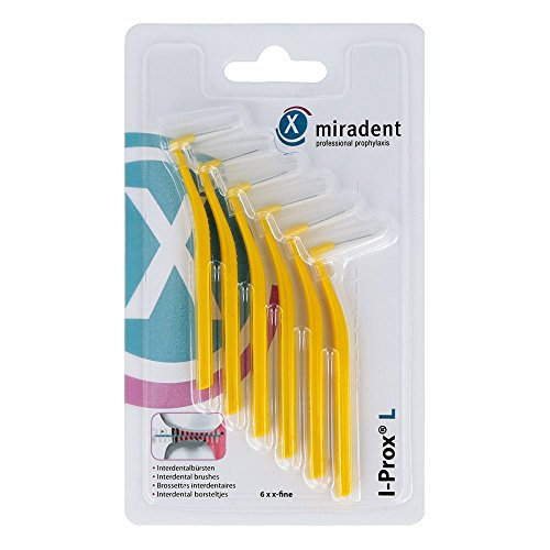 MIRADENT Interdentalbürste I-Prox L 0,5 mm gelb 6 St