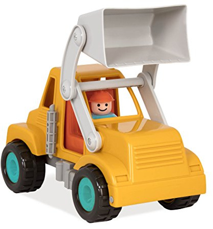 Battat – Toy Bulldozer – Classic Toddler Trucks – Yellow Construction Toy – Soft Rubber Wheels – Front End Loader – 18+ Months