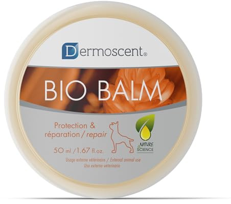 Dermoscent Bio Balm för Hundar (50 ml) – Djupvårdande Salva för Tassar och Nos – Återfuktande Skydd för Torr Hud, Förhårdnader och Sträva Trampdynor