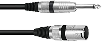 Cable XK-09 XLR-male/ 1/4plug mono 0,9m