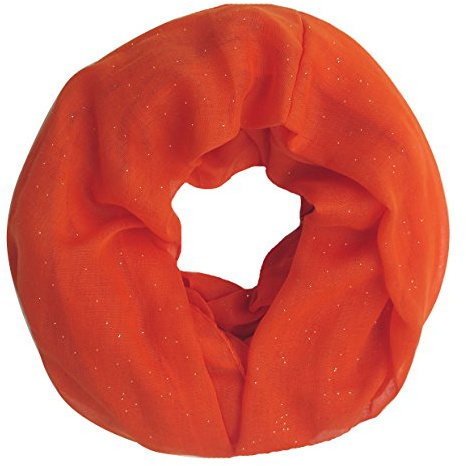 Lina & Lily Damen Loop Schal Rundschal Schlauchschal Glitzer