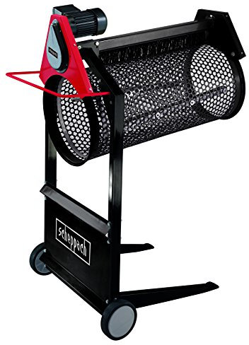 Scheppach Rollsieb RS400 (360 Watt, Siebtrommel-Länge: 900mm -Ø: 400mm, Drehzahl: 42 min-1, Materialdurchsatz: 3m³/h, neigbare Trommel)