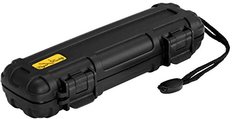 Zigarre Caddy 3140 2 Zigarre wasserdichte Reise Humidor, schwarz matt