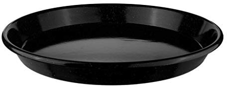 Riess CLASSIC Teglia per pizza, smaltata, nera, 28