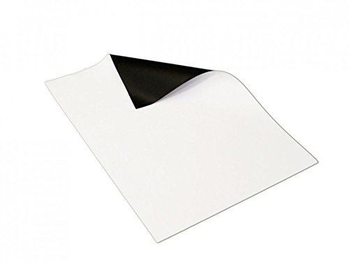 Magnetfolie weiß matt beschichtet 0,4mm im DIN A Format (A1, A2, A3, A4) - flexibel, mit Digitaldruck bedruckbar, haftet auf Allen metallischen Oberflächen, A Formate:A3 (297 x 420mm)