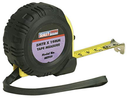 Sealey Ak989 Rubber Measuring Tape 5Mtr(16Ft) X 19Mm Metric/Imperial