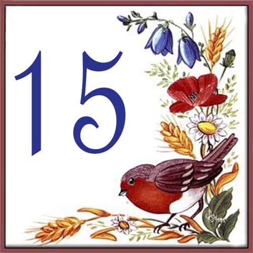 Azul'Decor35 - Plaque de Rue Personnalisée, Faïence, Classique, Multicolore, 10,8 x 10,8 x 0,4 cm, SIGNAGE, Propriété