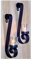 Wandkerzenhalter 2er Set Teelichthalter Wand-Kerzenhalter Metall gebogen