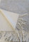Kaschmir Plaid doppelseitig Silber/Creme in dem Geschenk Karton, 50% Kaschmir 50% Merinowolle 135x185 cm
