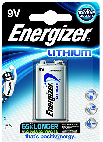 Energizer L522-8 Lithium Energizer Ultimate 9V Block Batterie 6LR61, 8er pack