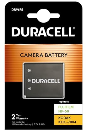 Duracell DR9675 Replacement Digital Camera Battery For Kodak KLIC-7004 Digital Camera, Black, 40.0 mm*35.0 mm*7.0 mm