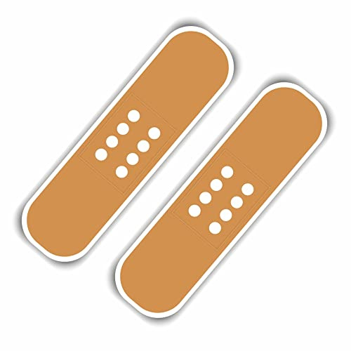 folien-zentrum - 2x Pflaster Hautfarbe je 10x3cm - hochwertiger Aufkleber Auto Tuning - OEM & JDM Autosticker - Decal für Auto - Car Sticker - Autoaufkleber - Stickerbomb Folie - Made in Germany 129