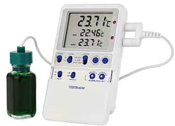Traceable High-Accuracy RTD Refrigerator/Freezer Digital Thermometer with Calibration; 1 Bottle Probe