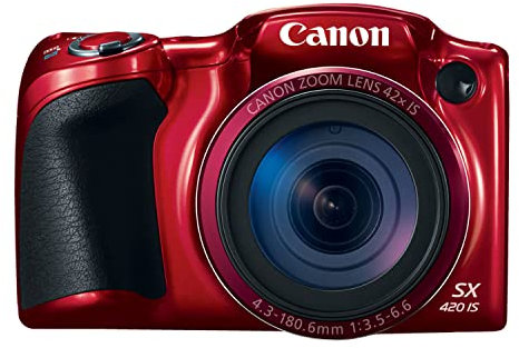 20.0-Megapixel PowerShot SX420 IS Digital Camera in Red