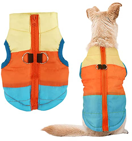 Idepet Winter Hundemantel wasserdichte Hund Pullover Kleidung Winter Hundejacke Hundebekleidung Hundejacke Schneeanzug Warmer Mantel XS, S, M, L