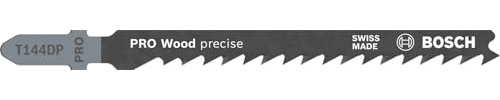 Bosch 100x Hoja de sierra de calar PRO Wood precise T144DP | para Madera blanda, Madera blanda, Longitud 100 mm, Professional Accesorios Sierra de calar
