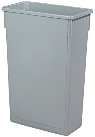 Grey Slim Recycling Bin - 87 Litre