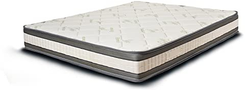 Fodera Memory Bamboo Supval con Topper Super Comfort per materasso da 22 a 26 cm - Sfoderabile doppia cerniera - Lavabile (80x200)