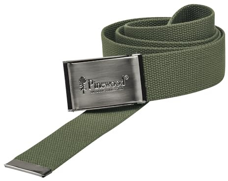 Pinewood unisex Canvas Gürtel - Stoffgürtel aus robustem Material und mit nickelfreier Schnalle, ideal auch für empfindliche Haut - Grundlänge von 120 cm, einfach kürzbar