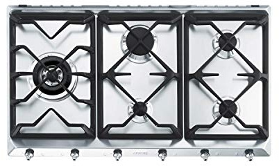 Smeg sich 97 gxbe5 Tische Gas-Kochfeld Edelstahl