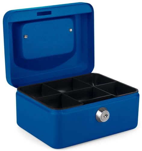 Pavo 8011742 Caissette à monnaie 15 cm Bleu