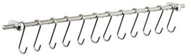 Soporte para utensilios de cocina con 12 ganchos en forma de S para colgar