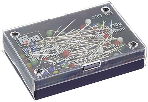 Prym Glass Headed Nadeln, Metal, Multicolor, 30 mm x 0,60 mm Größe, Bunt