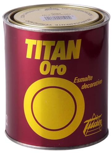 Titan Esmalte Decorativo Brillante Oro Amarillo 750 ml