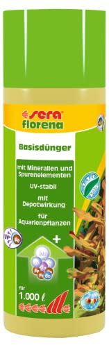 sera florena 250ml | Flüssiger Basisdünger für prächtige Wasserpflanzen | Optimale Basispflege für Aquarienpflanzen | UV-stabile Eisenkomplexe | Ohne Nitrat & Phosphat mit Mineralien & Spurenelementen