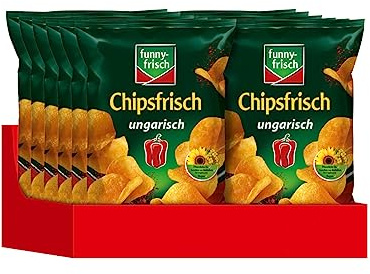 funny-frisch Chipsfrisch ungarisch, 12er Pack (12 x 40 g)