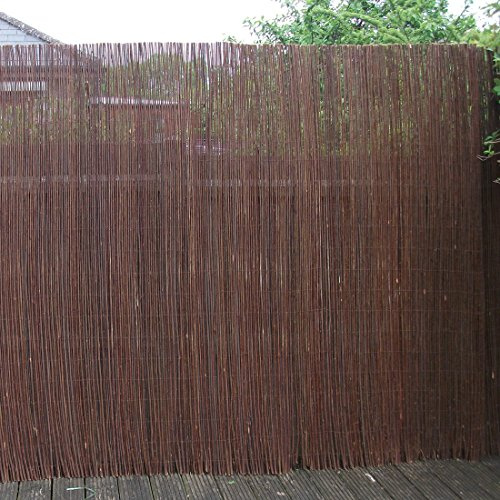 Nortene | Mimbre Natural Vimet 2x5 M | Cerramiento Decorativo Para Jardín | Reforzado Con Alambre Galvanizado | Separador Exterior Resistente
