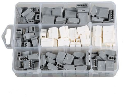 ViD® Steckklemmen-Set 160 tlg., 2-/ 3-/ 5-polige Dosenklemmen und 2-polige Leuchtenklemmen, Verbindungsklemmen-Sortiment