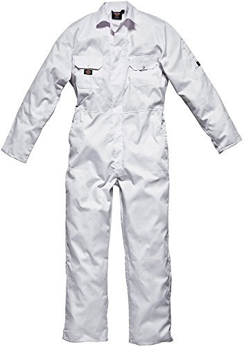 Dickies Unisex Adult, Redhawk Economy Overalls, White (White), Medium