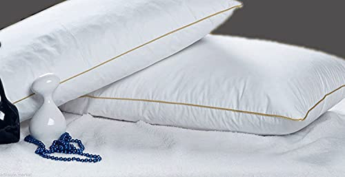 Luxury HUNGARIAN goose feather and down pillow pair (2 pack)